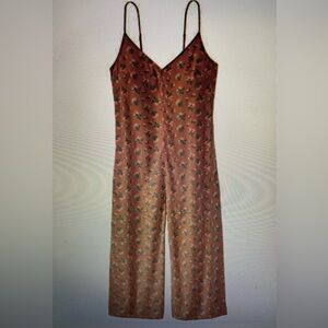 Patagonia June Lake cropped jumpsuit romper in Sweet Pea Floral tencel size s